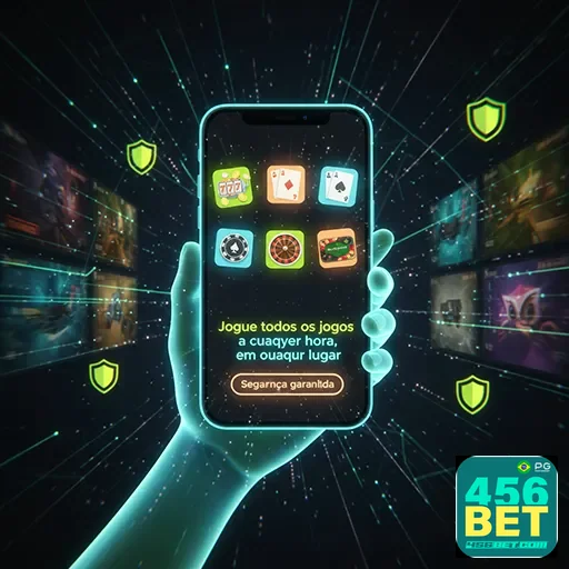 Tela de cassino mobile com interface otimizada para o app 456bet
