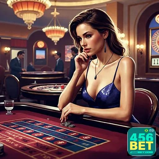 Imagem de cassino com jogos online, destaque para o site 456bet em português brasileiro